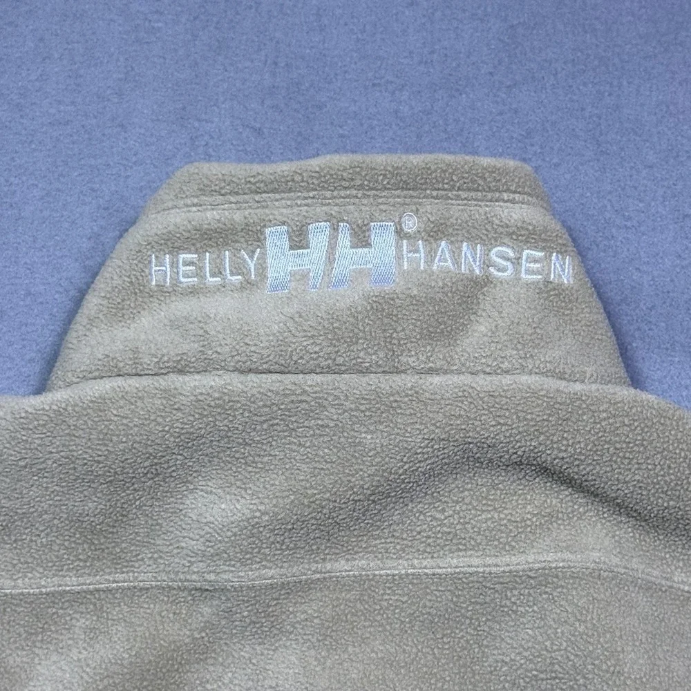 Helly Hanson Vest Mens XL Beige Fleece Full Zip Gorpcore